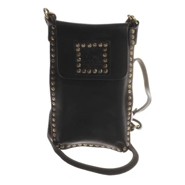 Phone Bag, in Black, Leather, Campomaggi