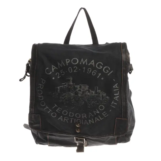 Backpack, in Dark Gray, Cotton, Campomaggi