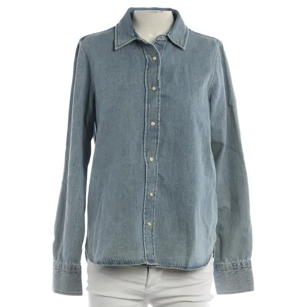 Camicia in denim, in Azzurro, Cotone, Chiuso