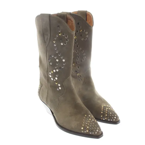 Ankle Boots, in Light Green, Isabel Marant