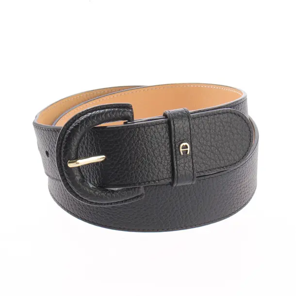 Gürtel, in Schwarz, Leder, Aigner