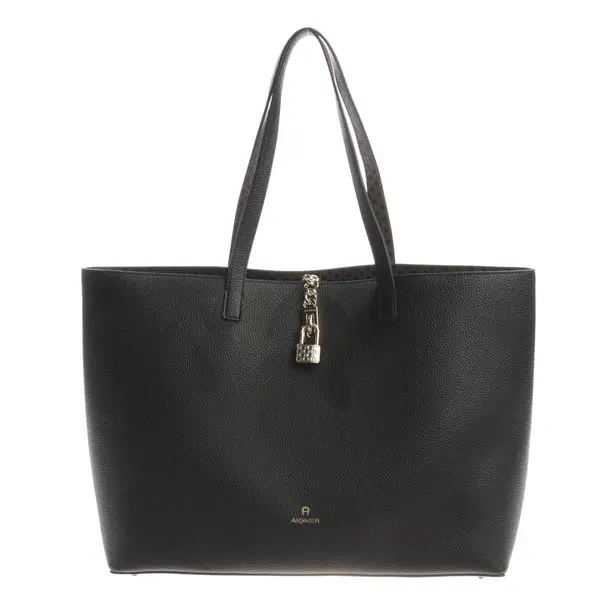 Shopper, in Schwarz, Leder, Aigner