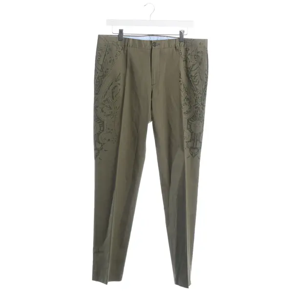 Pants, in Dark Green, Cotton, Etro