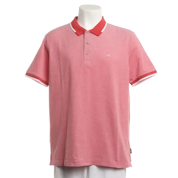 Poloshirt, in Rot, Baumwolle, Calvin Klein