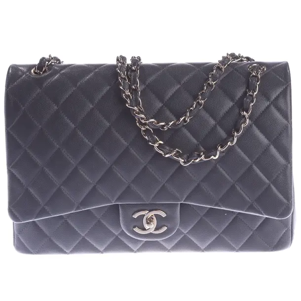 Shoulder Bag, in Dark Gray, Leather, Chanel