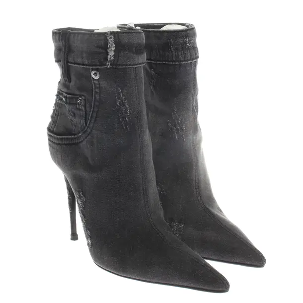 Stiefeletten, in Dunkelgrau, Dolce & Gabbana