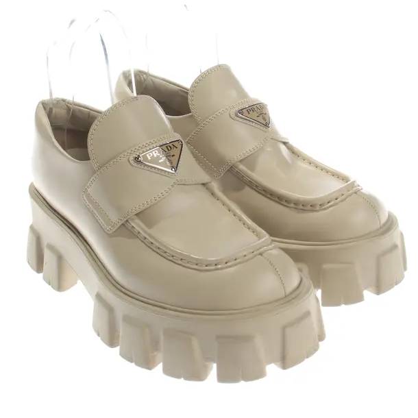 Mocassini, in Beige, Prada