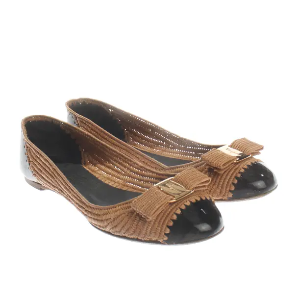 Ballet Flats, in Brown, Salvatore Ferragamo
