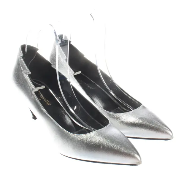 Pumps, in Silver, Saint Laurent