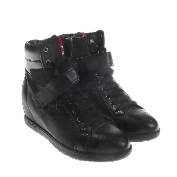 High-Top Sneaker, in Schwarz, Prada Linea Rossa