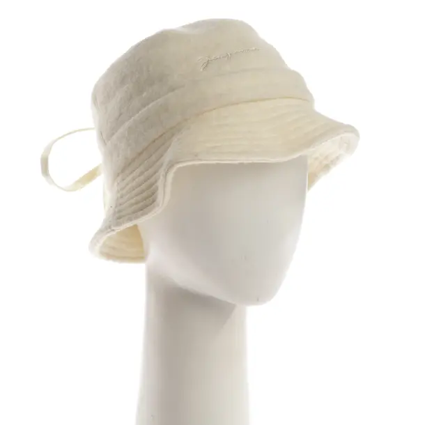 Hut, in Beige, Wolle, Jacquemus
