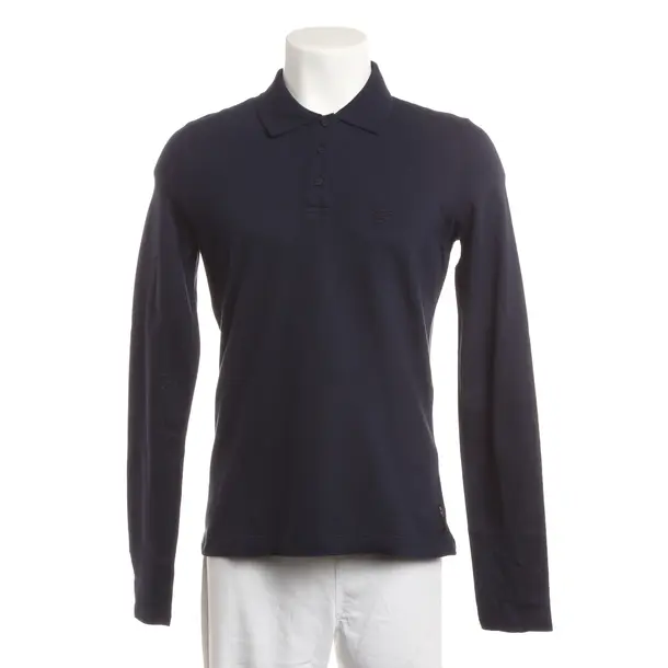 Long Sleeve Shirt, in Navy, Cotton, Emporio Armani