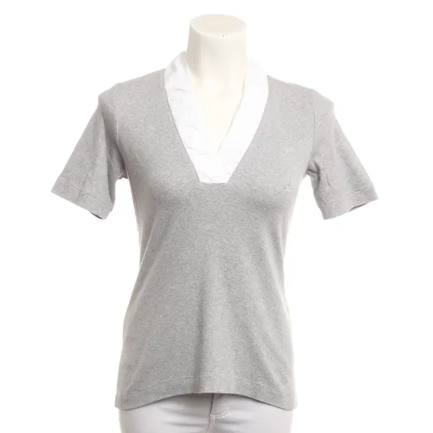Shirt, in Hellgrau, Baumwolle, Fabiana Filippi