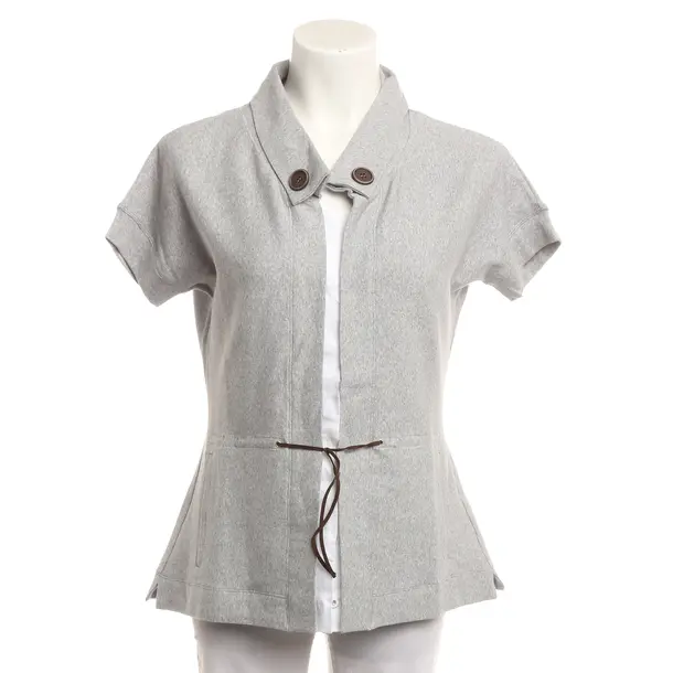 Bluse, in Hellgrau, Baumwolle, Brunello Cucinelli