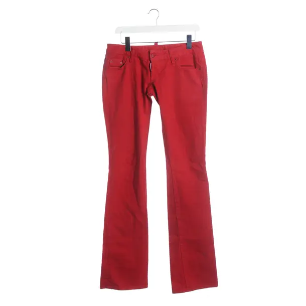 Flared Jeans, in Red, Cotton, Dsquared