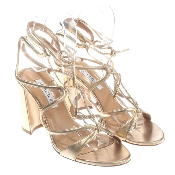 Heeled Sandals, in Gold, Aquazzura