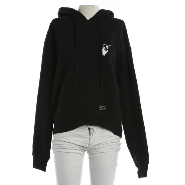 Hoodie, in Schwarz, Baumwolle, Off-White