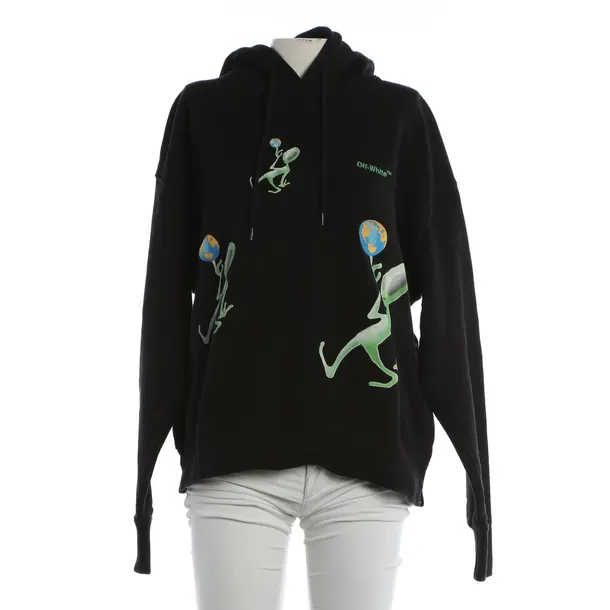 Hoodie, in Schwarz, Baumwolle, Off-White
