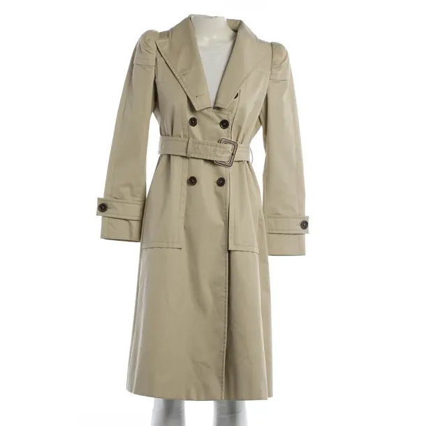 Mid-Season Coat, in Beige, Cotton, Gucci