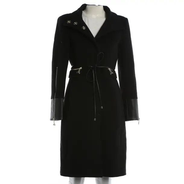 Mid-Season Coat, in Black, Wool, Patrizia Pepe