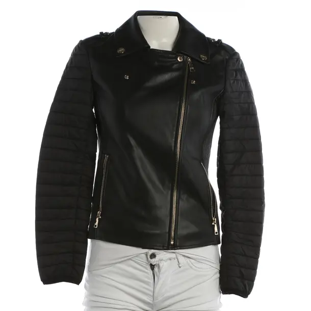 Mid-Season Jacket, in Black, Polyurethane, Twin Set