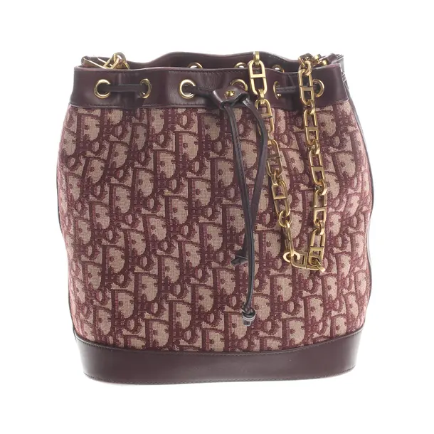 Schultertasche, in Bordeaux, Baumwolle, Dior