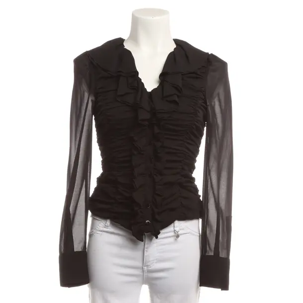 Blouse, in Black, Silk, Just Cavalli