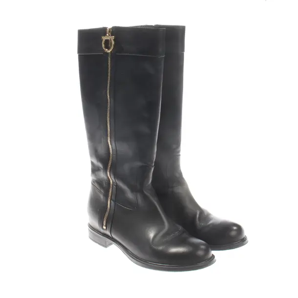 Stiefel, in Schwarz, Salvatore Ferragamo