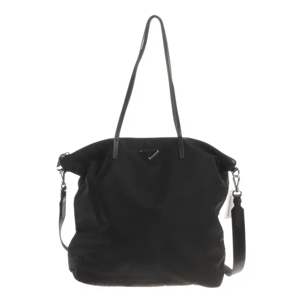Schultertasche, in Schwarz, Polyamid, Prada