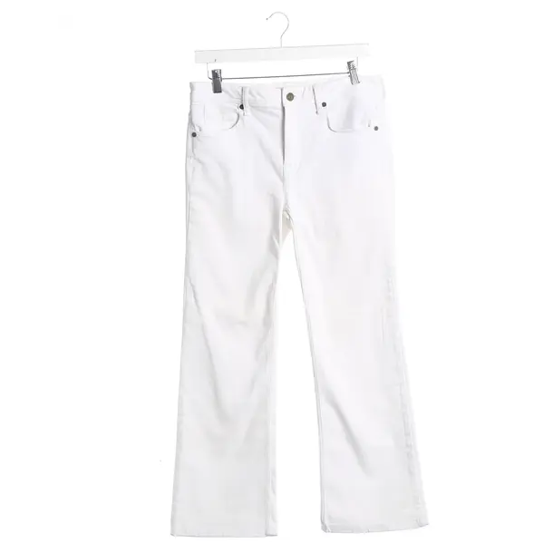 Straight Fit Jeans, in White, Cotton, Burberry Brit