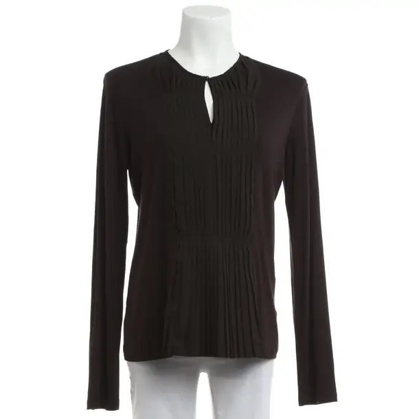 Long Sleeve Shirt, in Brown, Viscose, Max Mara
