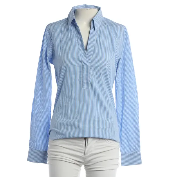 Blouse, in Blue, Cotton, Caliban