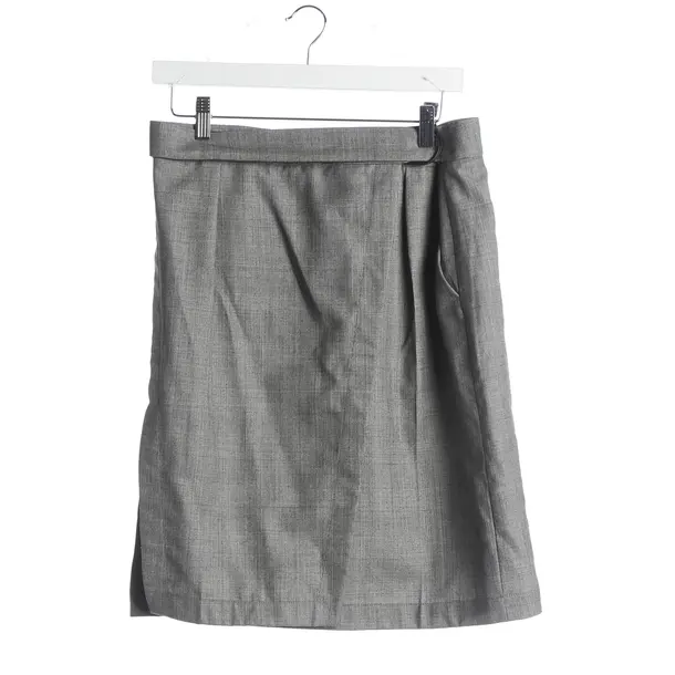 Rock, in Grau, Wolle, Louis Vuitton