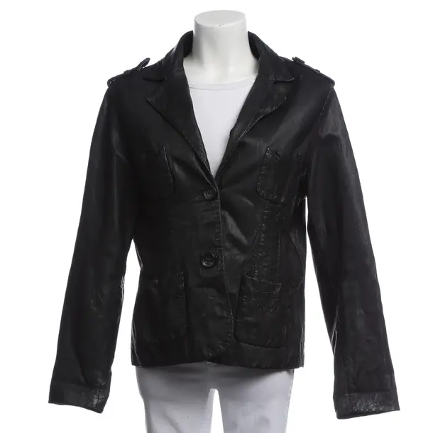 Blazer, in Schwarz, Leder, Riani