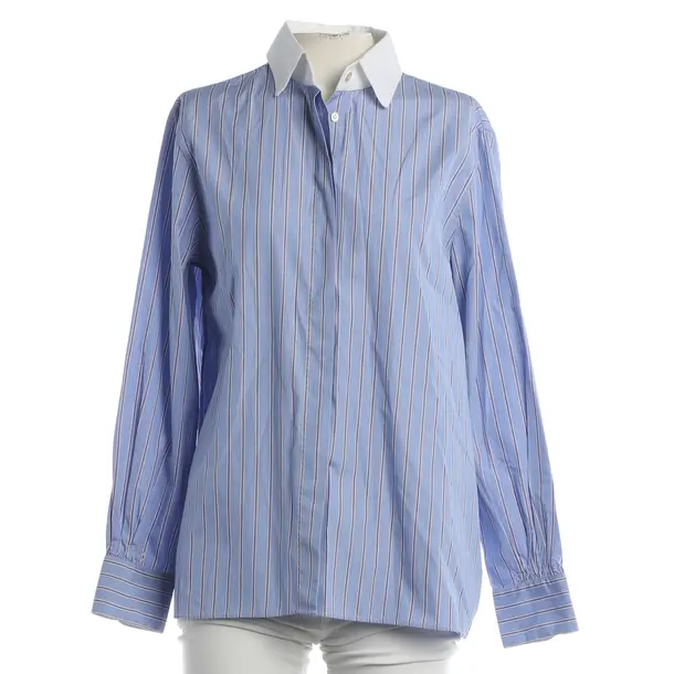 Bluse, in Blau, Baumwolle, Le Sarte Pettegole