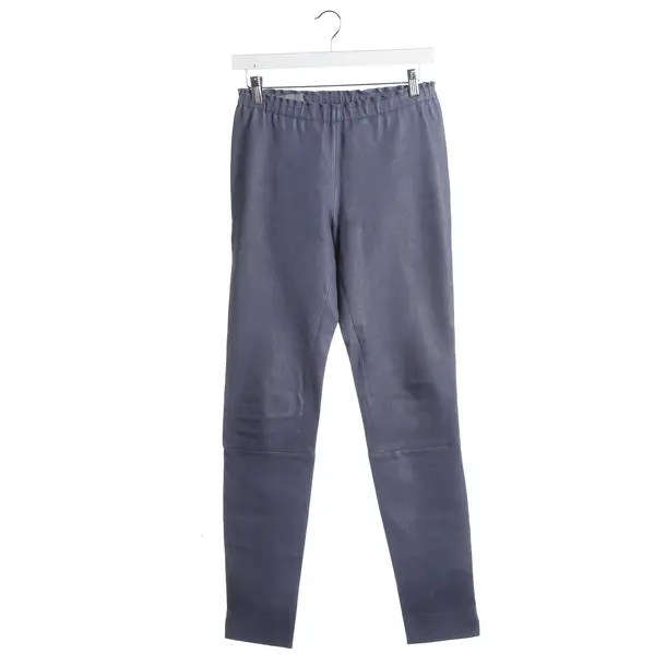 Hose, in Blau, Leder, Stouls