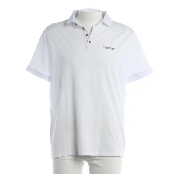 Polo Shirt, in White, Cotton, Armani Exchange