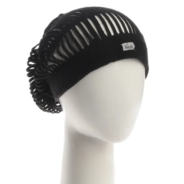 Beanie, in Black, Silk, Roeckl