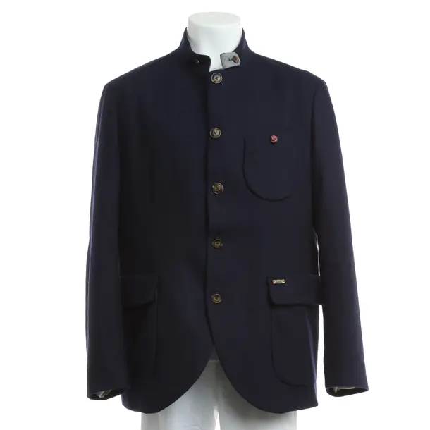 Mid-Season Jacket, in Navy, Wool, Luis Trenker