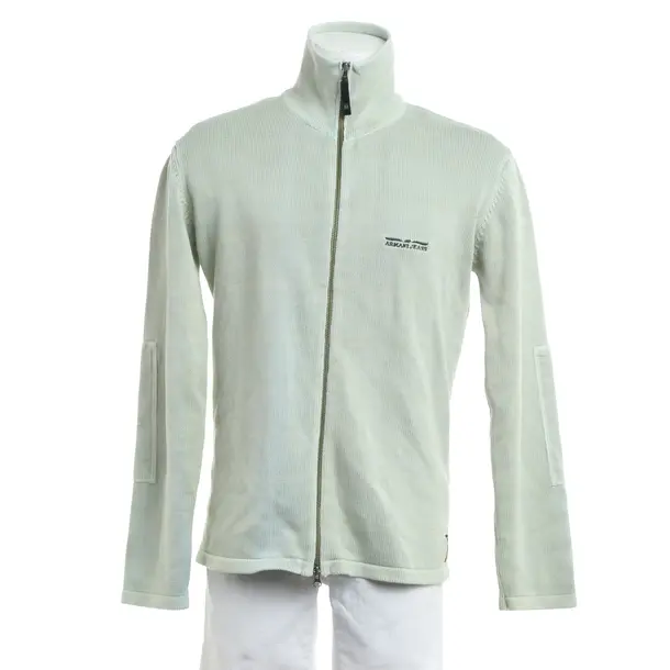 Cardigan, in Light Green, Cotton, Armani Jeans