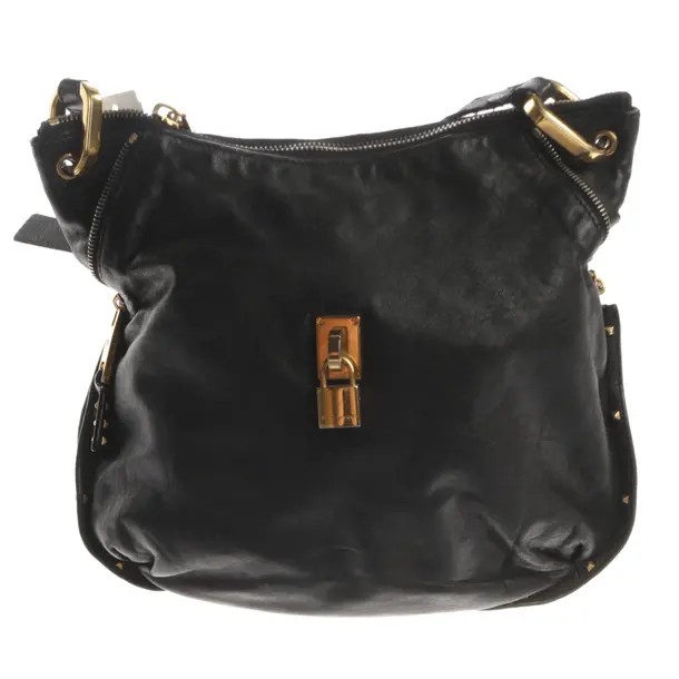 Schultertasche, in Schwarz, Leder, Marc Jacobs
