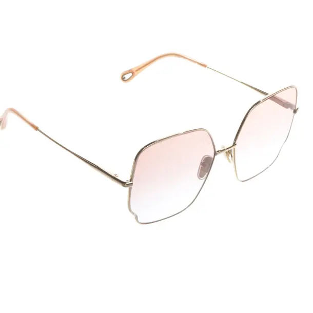 Sonnenbrille, in Gold, Metall, Chloé