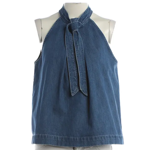 Top, in Blau, Baumwolle, Ulla Johnson
