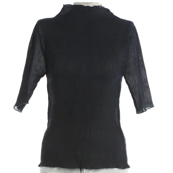 Shirt, in Navy, Polyester, Ganni