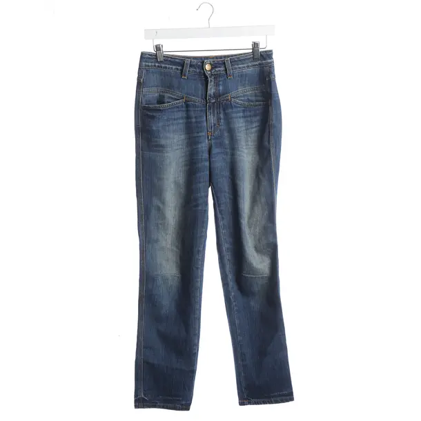 Jeans straight fit, in Marina Militare, Cotone, Chiuso
