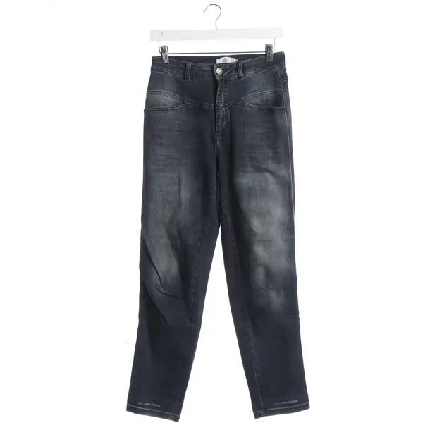 Straight Fit Jeans, in Navy, Cotton, Closed