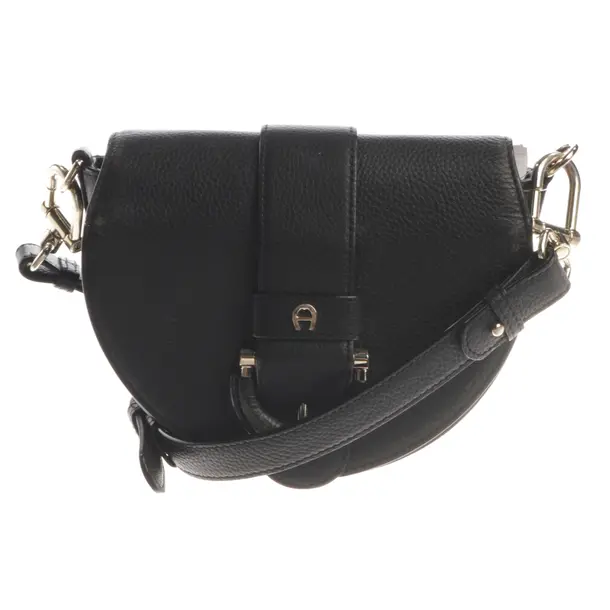 Cross Body Bag, in Black, Leather, Aigner