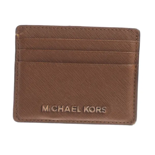 Custodia per schede, in Marrone chiaro, Pelle, Michael Kors