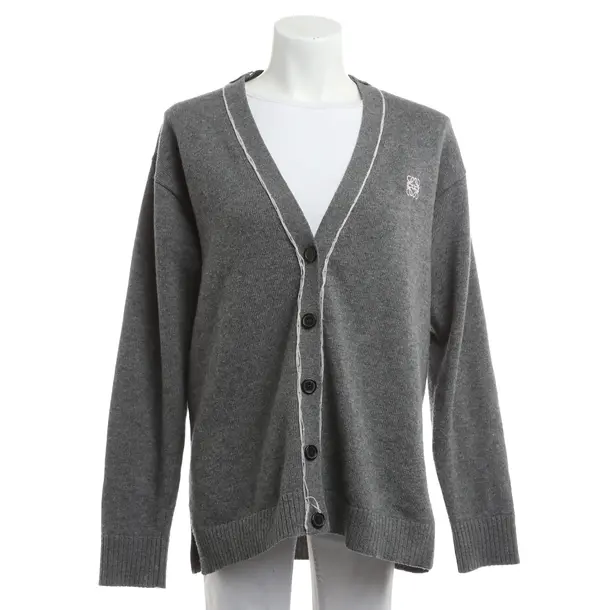 Strickjacke, in Grau, Wolle, Loewe