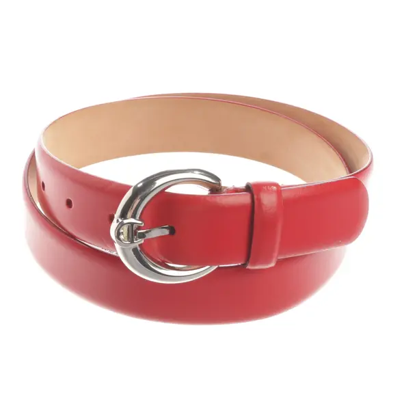 Belt, in Red, Leather, Aigner